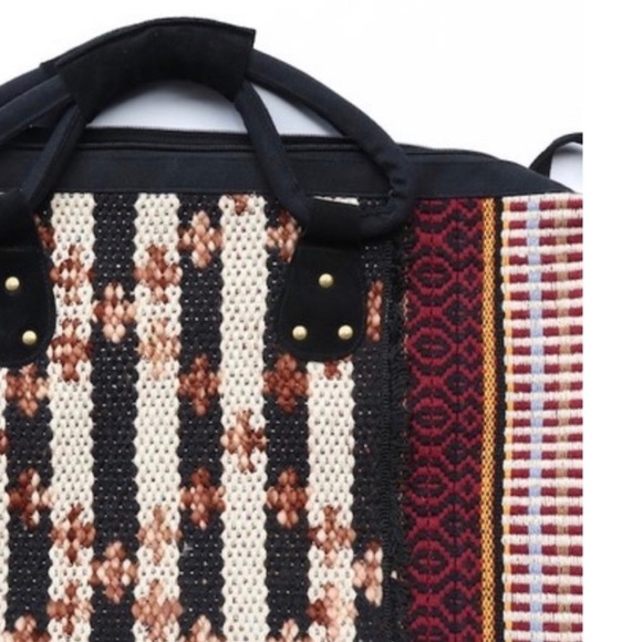 New! Sale 🔥 Huge Boho Carpet Bag Heavyweight Thick Travel Bag - Picture 5 of 8